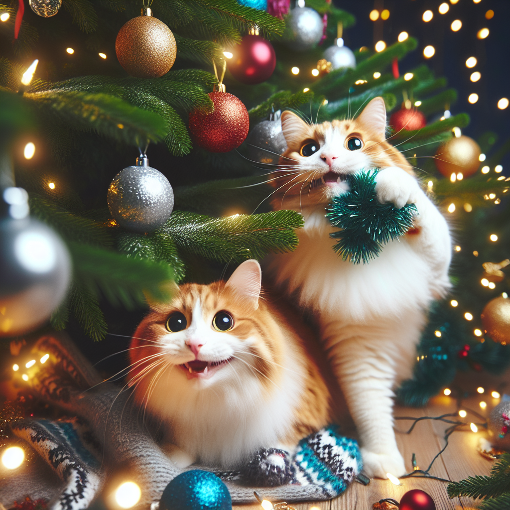 Stop Your Cat from Chewing on the Christmas Tree Today