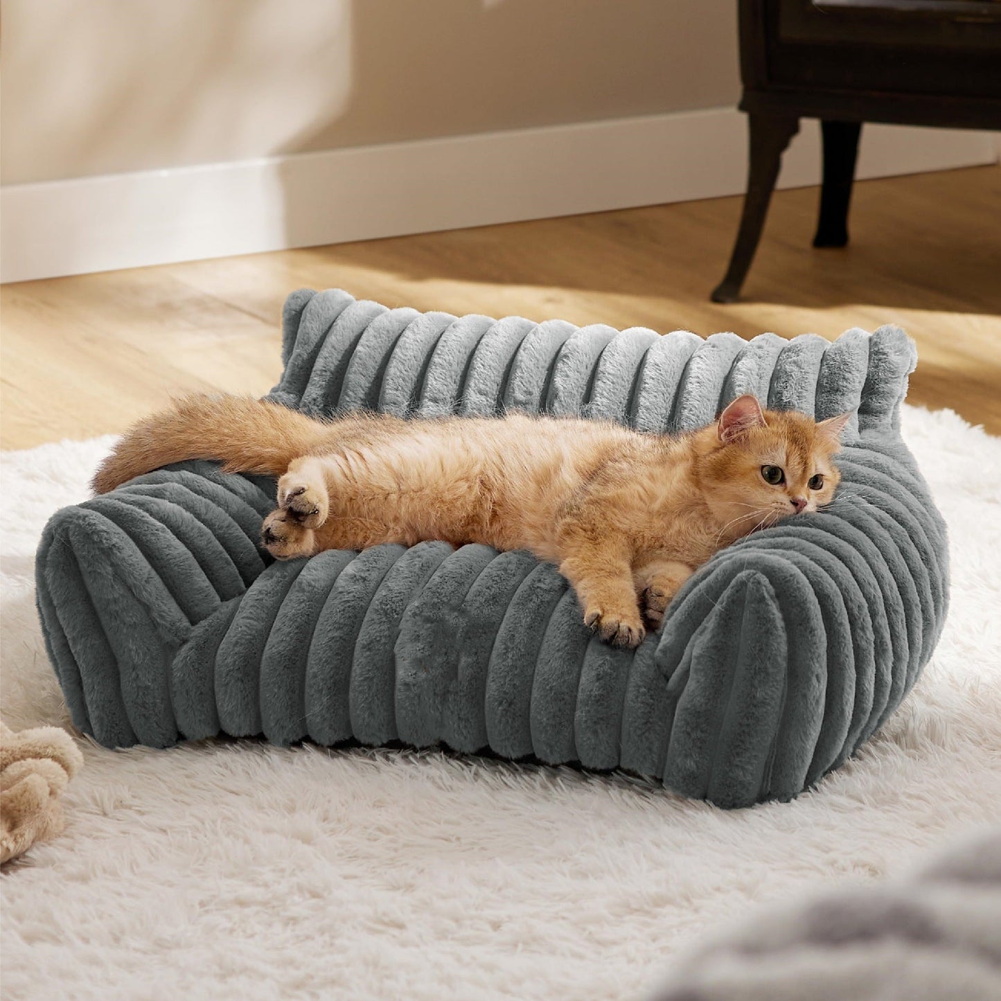 Washable Orthopedic Fluffy Dog Bed | Luxury Pet Sofa, Ideal Gift