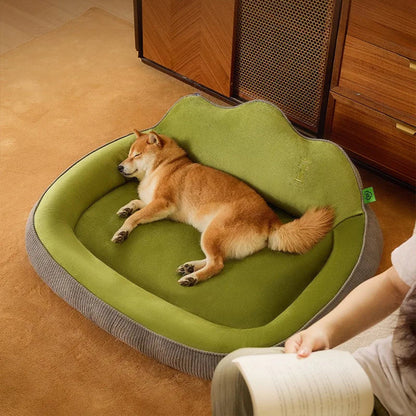 Plush Cushion Pet Bed - Soft, Warm & Non-Slip for Cats & Dogs