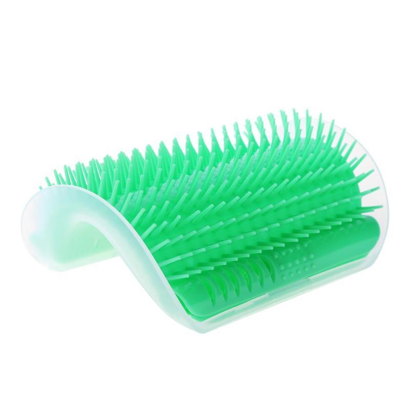 Cat Self Grooming Wall Brush - Reduce Shedding & Itch Relief-Cat Grooming Tool-Green-1- Pack-5-Colydia