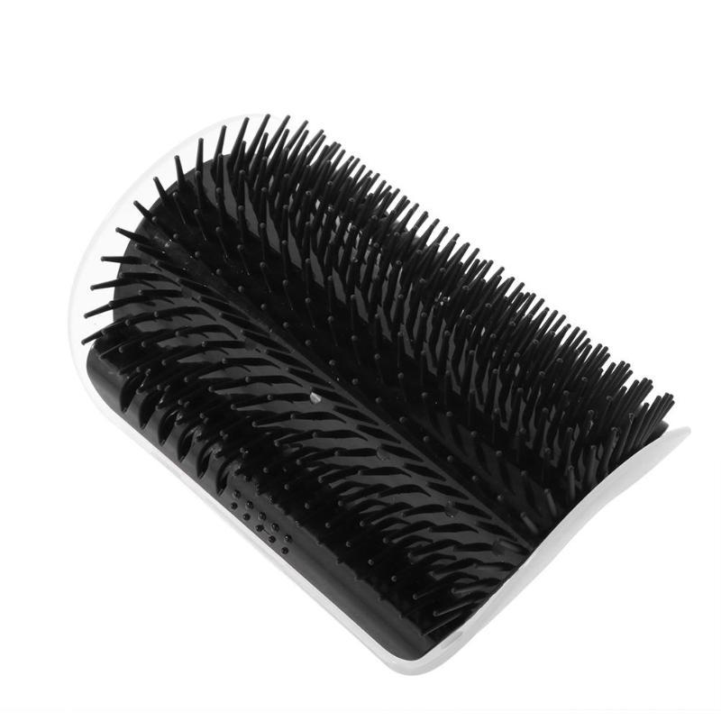 Cat Self Grooming Wall Brush - Reduce Shedding & Itch Relief-Cat Grooming Tool-Black-1- Pack-4-Colydia