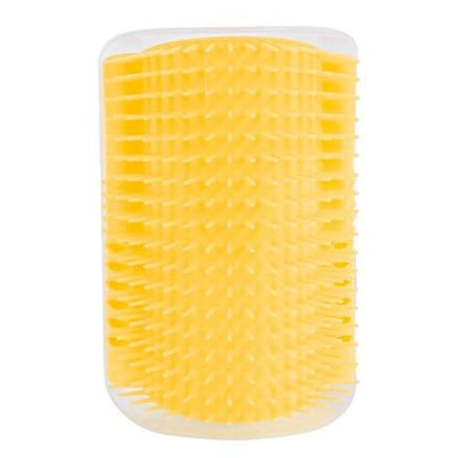 Cat Self Grooming Wall Brush - Reduce Shedding & Itch Relief-Cat Grooming Tool-Yellow-1- Pack-8-Colydia