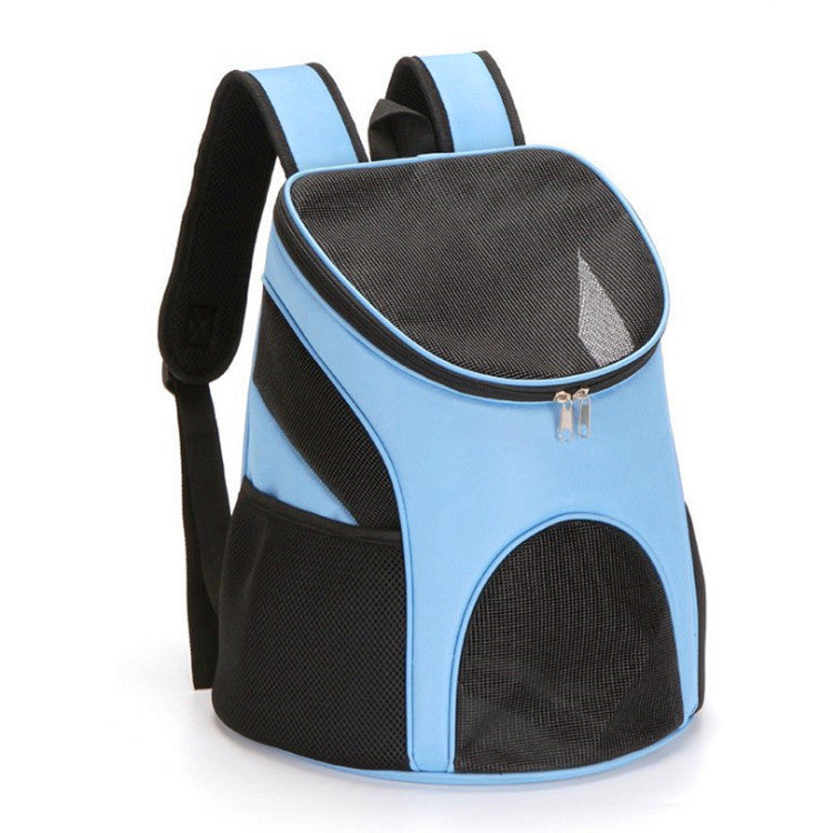 Breathable Mesh Pet Carrier Backpack for Comfortable Outdoor Travel-Product Type: Pet Carrier Backpack-Blue-30*25*35-2-Colydia