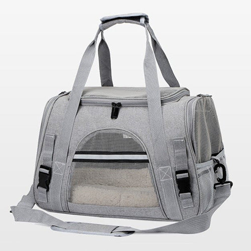 Portable Pet Backpack for Cats & Dogs - Stylish, Durable Design-Pet Backpack-Dragon dance cloth with opening gray-3-Colydia