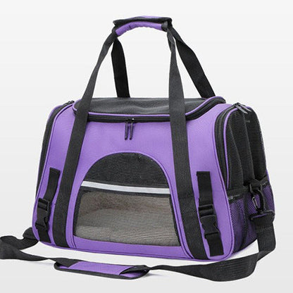 Portable Pet Backpack for Cats & Dogs - Stylish, Durable Design-Pet Backpack-Dragon dance cloth with purple opening-6-Colydia