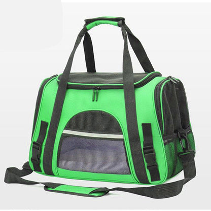 Portable Pet Backpack for Cats & Dogs - Stylish, Durable Design-Pet Backpack-Dragon dance cloth with opening green-5-Colydia