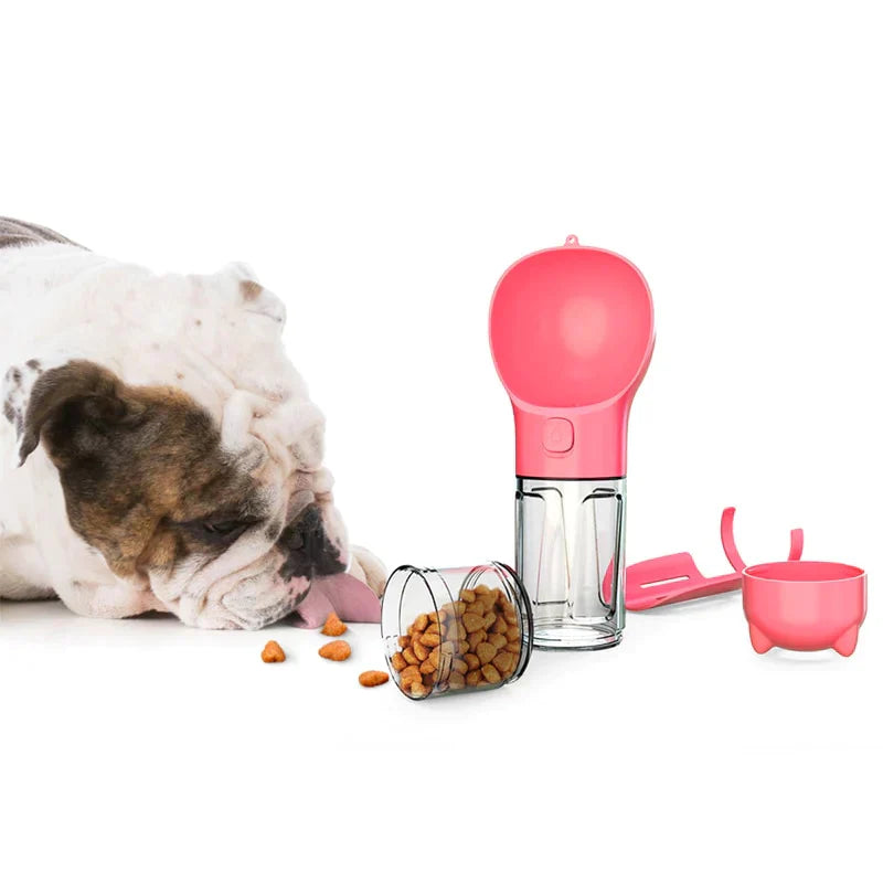 Pawsome Portable Trio: 3-in-1 Dog Bottle for Food, Water & Waste-3-in-1 Portable Dog Bottle-6-Colydia