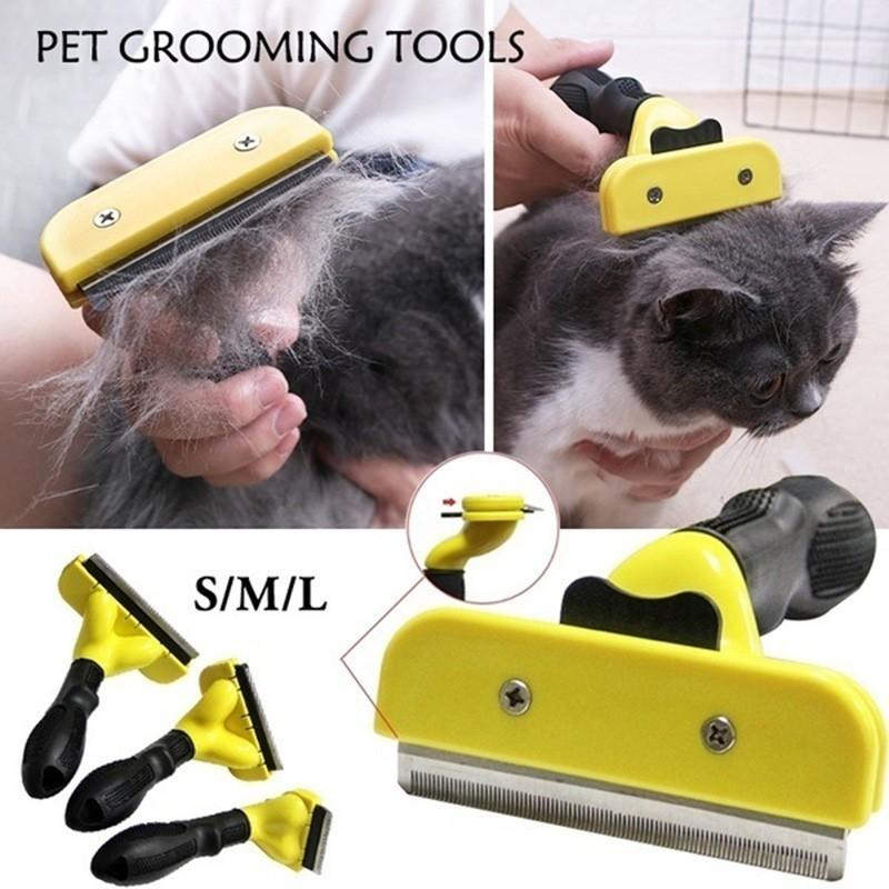 Pet Hair Remover Brush for Cats & Dogs | Grooming Tool 2023-Pet Grooming Brush-4-Colydia