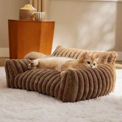 Washable Orthopedic Fluffy Dog Bed | Luxury Pet Sofa, Ideal Gift