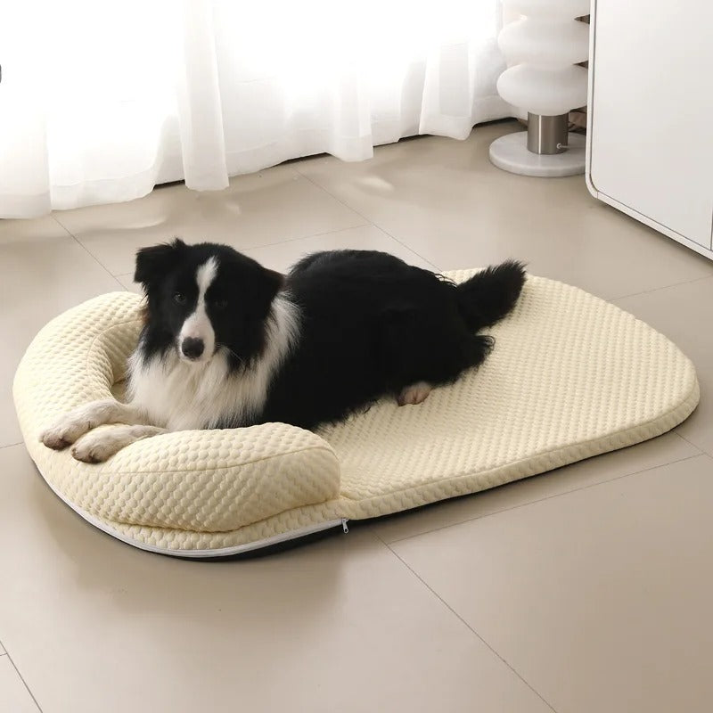 Removable Cooling Pet Mattress | Ice Silk Fabric for Summer Comfort