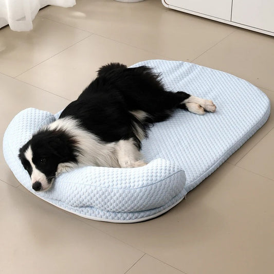 Removable Cooling Pet Mattress | Ice Silk Fabric for Summer Comfort