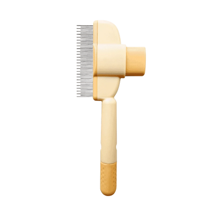 Effortless Cat Grooming: Waterless Fur Detangling Brush for Comfort-Pet Grooming Tool-Yellow-5-Colydia