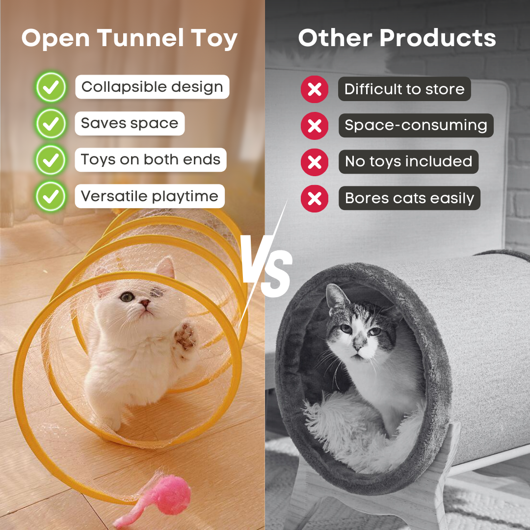 Interactive Cat Tunnel Toy - Foldable, Durable & Easy to Assemble-Product Type: Cat Tunnel Toy-5-Colydia