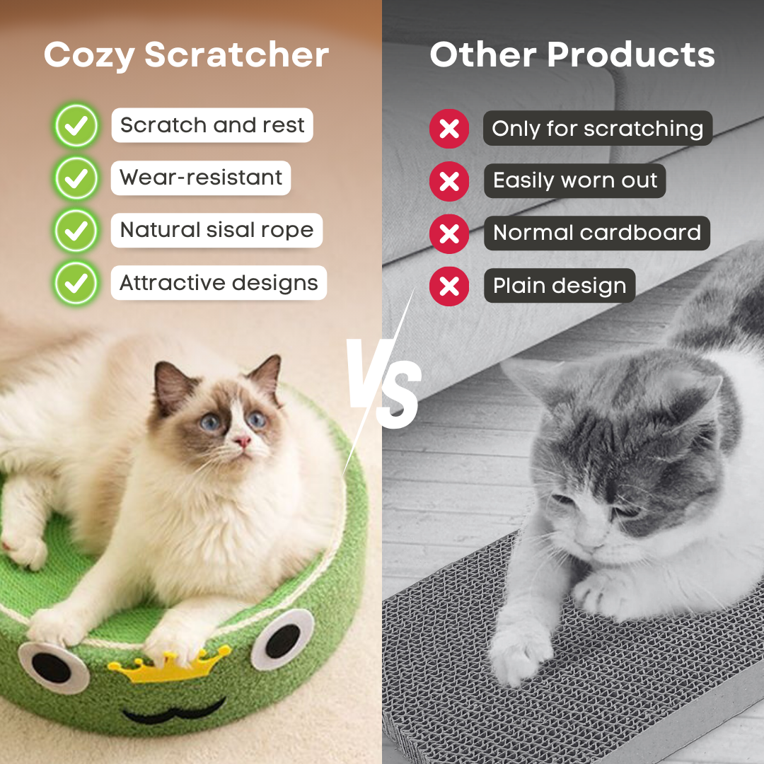 Space-Saving Cat Bed & Scratcher in Cute Designs for Cozy Homes-Cat Bed & Scratcher-7-Colydia