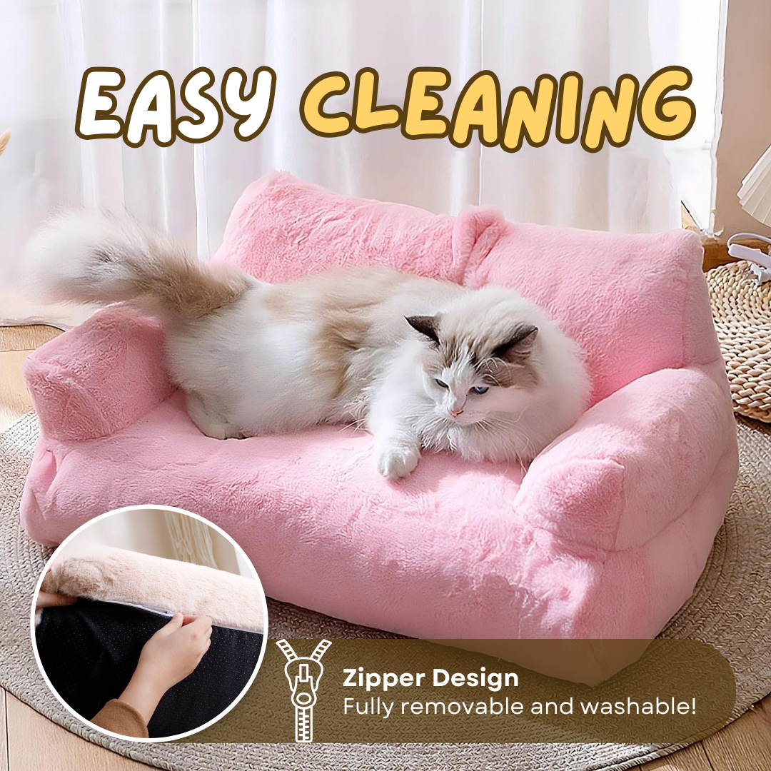 Luxury Cat Sofa Bed - Plush, Spacious, Perfect for Pampered Pets-Luxury Cat Bed-6-Colydia