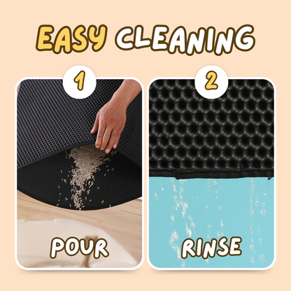 Extra Large Cat Litter Mat: Stop Unwanted Scatter & Odor Instantly-Cat Litter Mat-5-Colydia