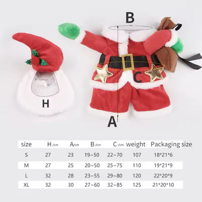 Pet Santa Costume Set: Festive Hat & Shirt for Christmas Fun-Pet Costume-11-Colydia