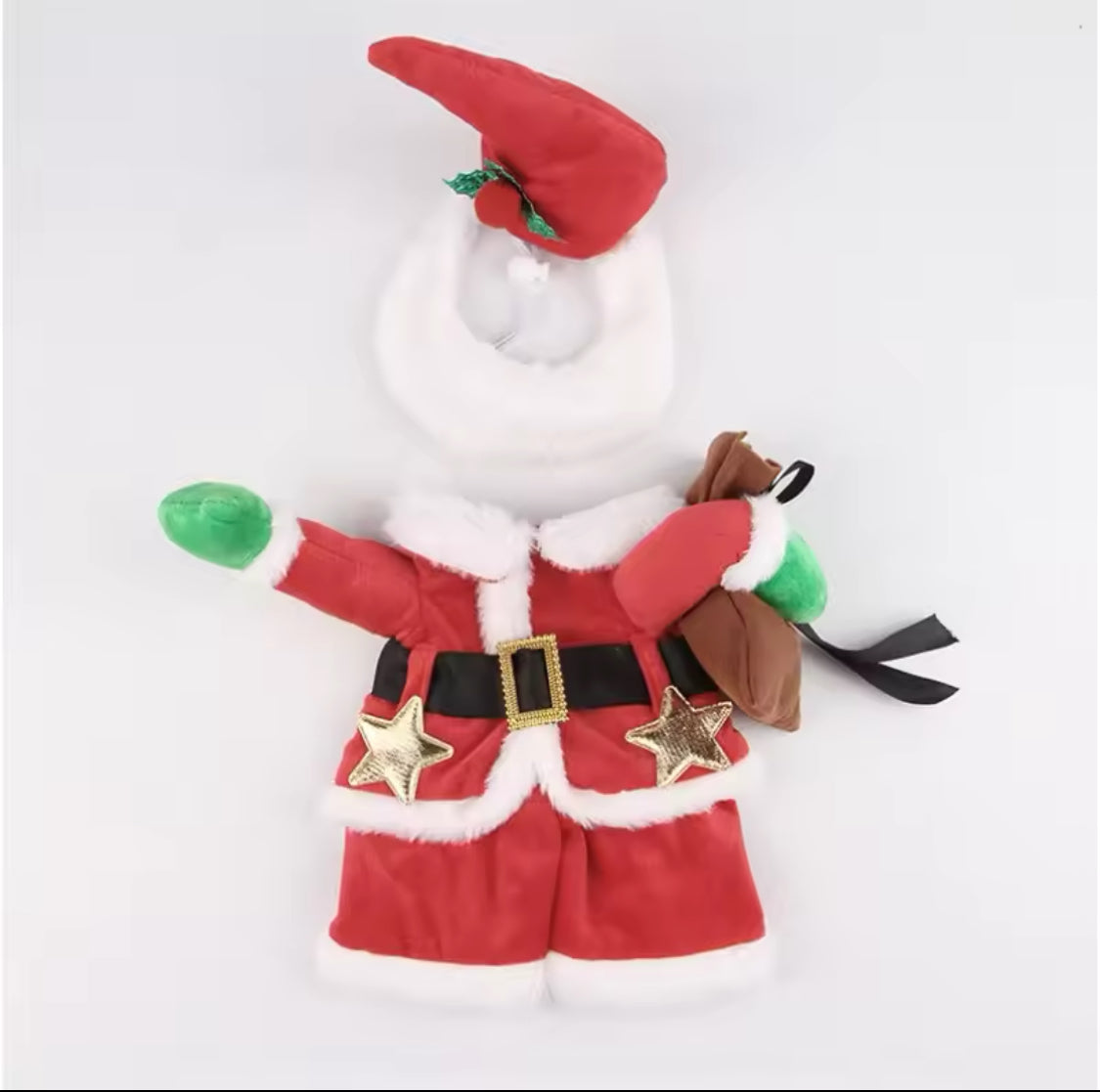 Pet Santa Costume Set: Festive Hat & Shirt for Christmas Fun-Pet Costume-10-Colydia