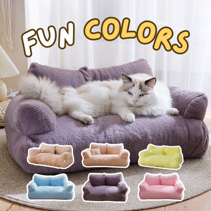 Luxury Cat Sofa Bed - Plush, Spacious, Perfect for Pampered Pets-Luxury Cat Bed-7-Colydia