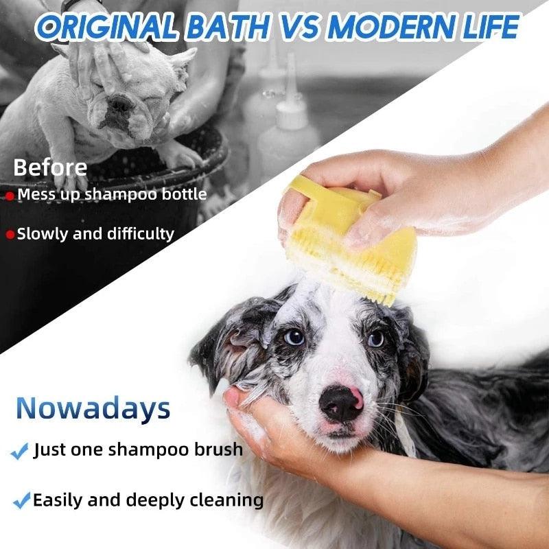 Pet Bathing Silicone Brush with Massaging & Soap Dispenser-Pet Bathing Brush-6-Colydia