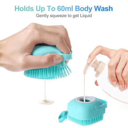 Pet Bathing Silicone Brush with Massaging & Soap Dispenser-Pet Bathing Brush-8-Colydia