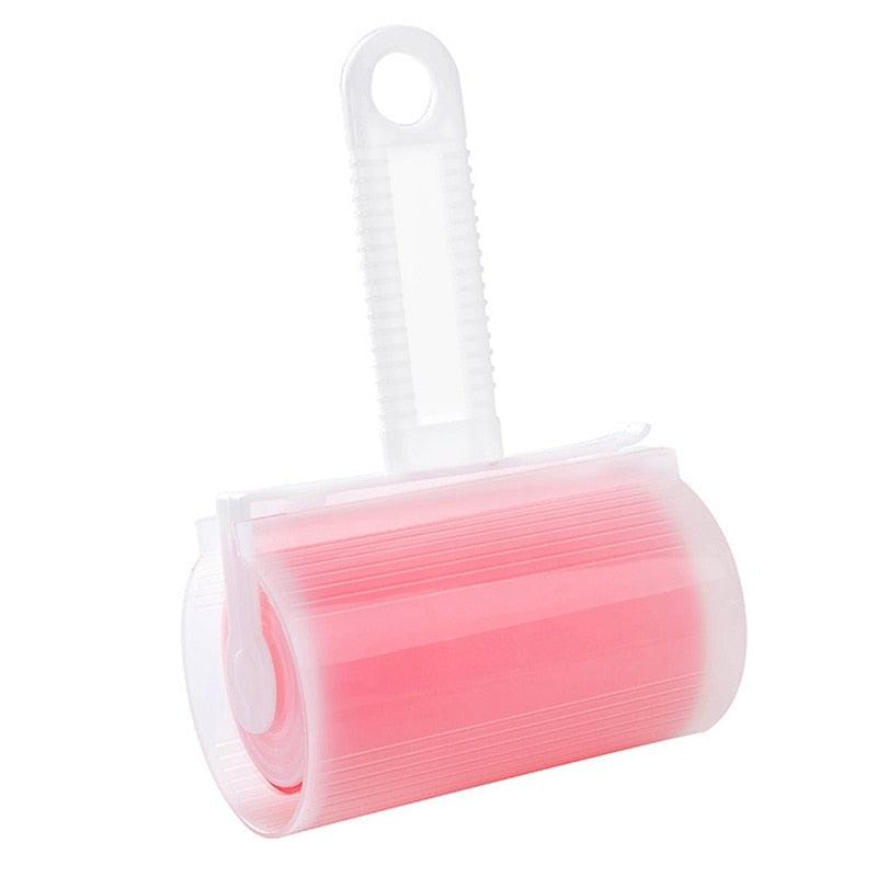 Washable Lint Remover | Sticky Reusable Pet Hair Cleaner-Lint Remover-Pink with cover-3-Colydia