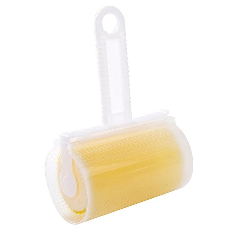 Washable Lint Remover | Sticky Reusable Pet Hair Cleaner-Lint Remover-Yellow with cover-6-Colydia