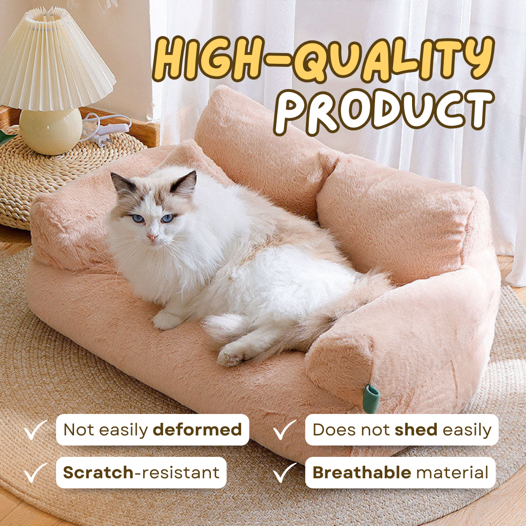 Luxury Cat Sofa Bed - Plush, Spacious, Perfect for Pampered Pets-Luxury Cat Bed-5-Colydia