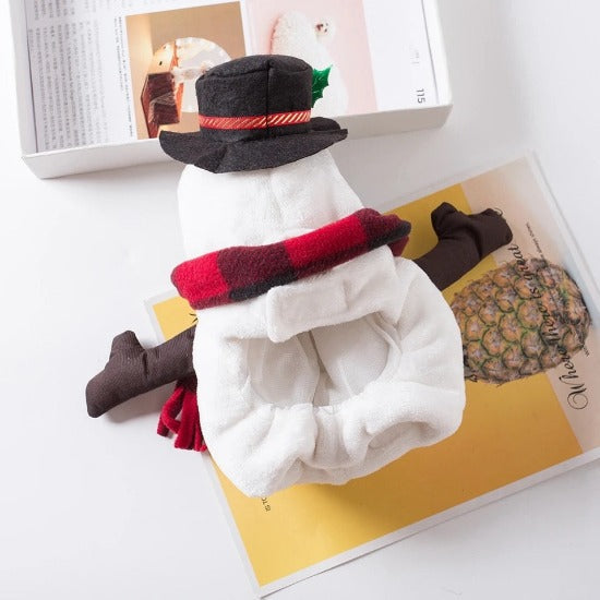 Festive Snowman Pet Costume for Cats & Dogs - Holiday Dress-Up-Pet Costume-2-Colydia