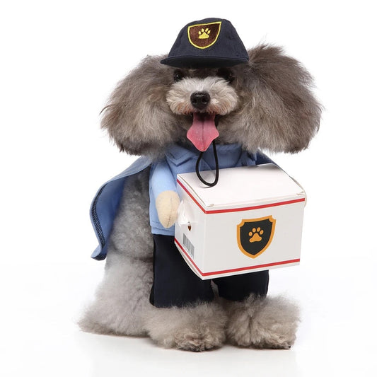 Charming Pet Mail Carrier Costume - Comfortable, Easy, Durable Fit-Pet Costume-1-Colydia