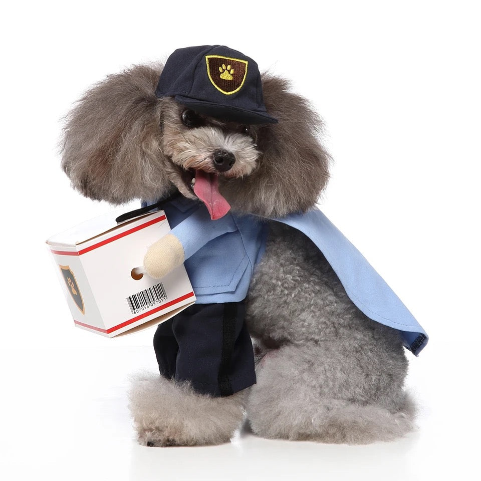 Charming Pet Mail Carrier Costume - Comfortable, Easy, Durable Fit-Pet Costume-2-Colydia