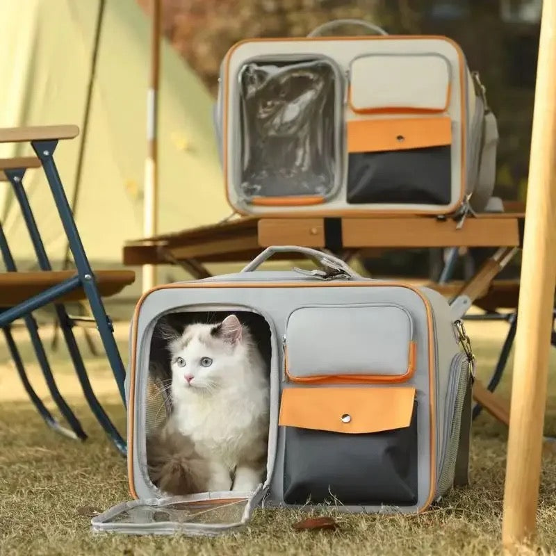 Multifunctional Pet Carrier Backpack with Sunshade & Breathable Design-Pet Carrier Backpack-2-Colydia