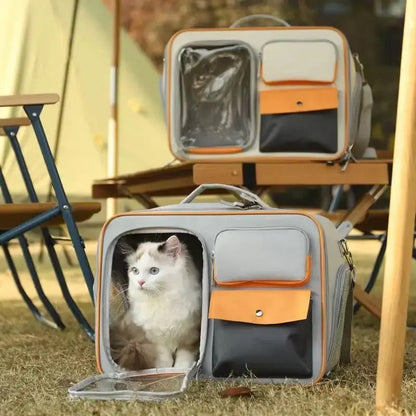 Multifunctional Pet Carrier Backpack with Sunshade & Breathable Design-Pet Carrier Backpack-2-Colydia