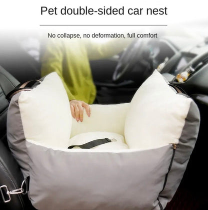 Portable Comfy Dog Car Seat Bed for Safe and Relaxed Travel-Dog Car Seat Bed-3-Colydia