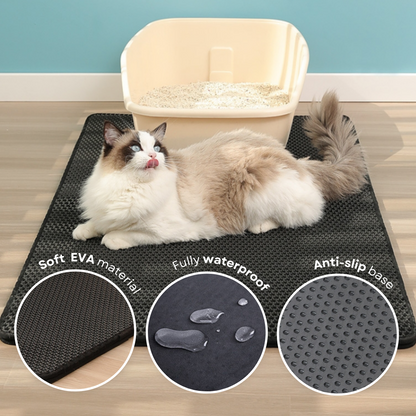 Extra Large Cat Litter Mat: Stop Unwanted Scatter & Odor Instantly-Cat Litter Mat-4-Colydia