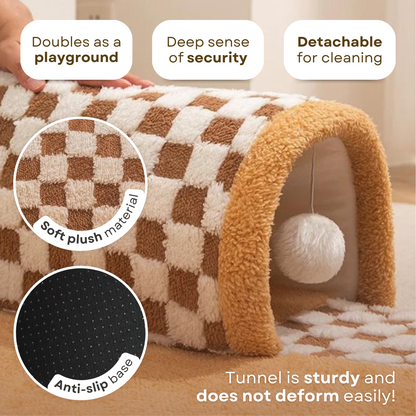 Cozy French Fries Tunnel Bed for Cats with Removable Layers-Cat Bed-4-Colydia