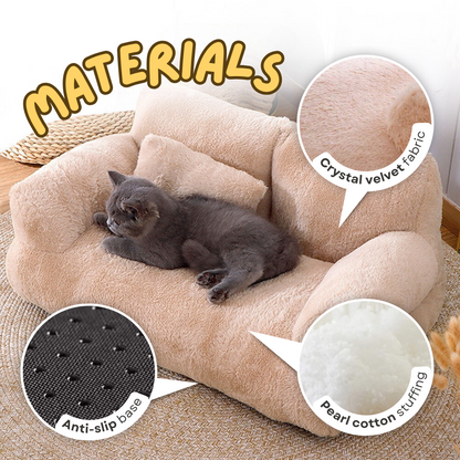 Luxury Cat Sofa Bed - Plush, Spacious, Perfect for Pampered Pets-Luxury Cat Bed-4-Colydia