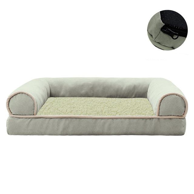 Orthopedic Luxury Dog Sofa Bed - Comfort & Support for Pets-Orthopedic Dog Sofa Bed-S 40X30X9cm-Light Green-11-Colydia