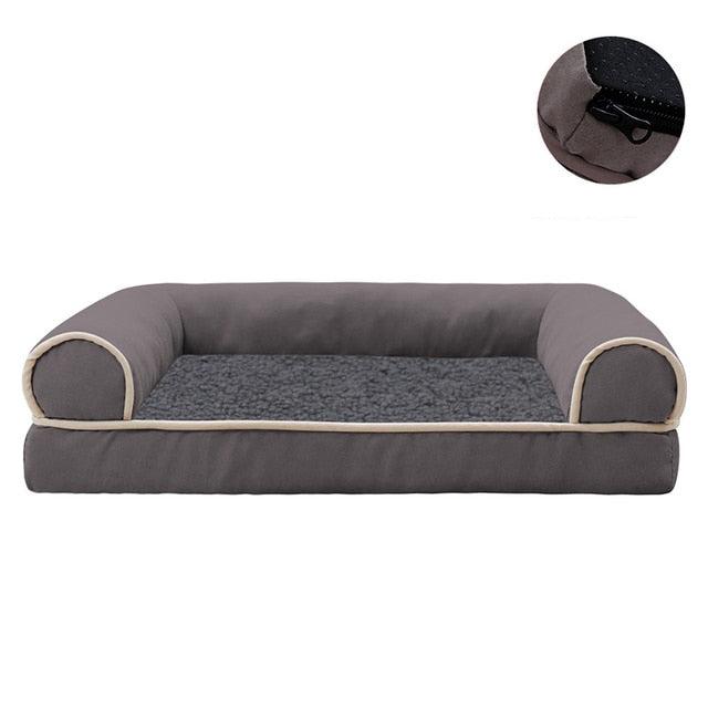 Orthopedic Luxury Dog Sofa Bed - Comfort & Support for Pets-Orthopedic Dog Sofa Bed-S 40X30X9cm-Dark Grey-13-Colydia