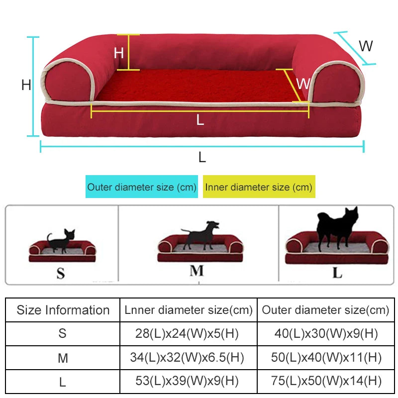 Orthopedic Luxury Dog Sofa Bed - Comfort & Support for Pets-Orthopedic Dog Sofa Bed-14-Colydia