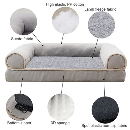 Orthopedic Luxury Dog Sofa Bed - Comfort & Support for Pets-Orthopedic Dog Sofa Bed-2-Colydia