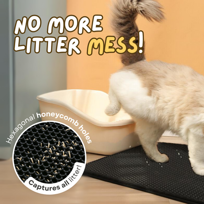 Extra Large Cat Litter Mat: Stop Unwanted Scatter & Odor Instantly-Cat Litter Mat-2-Colydia