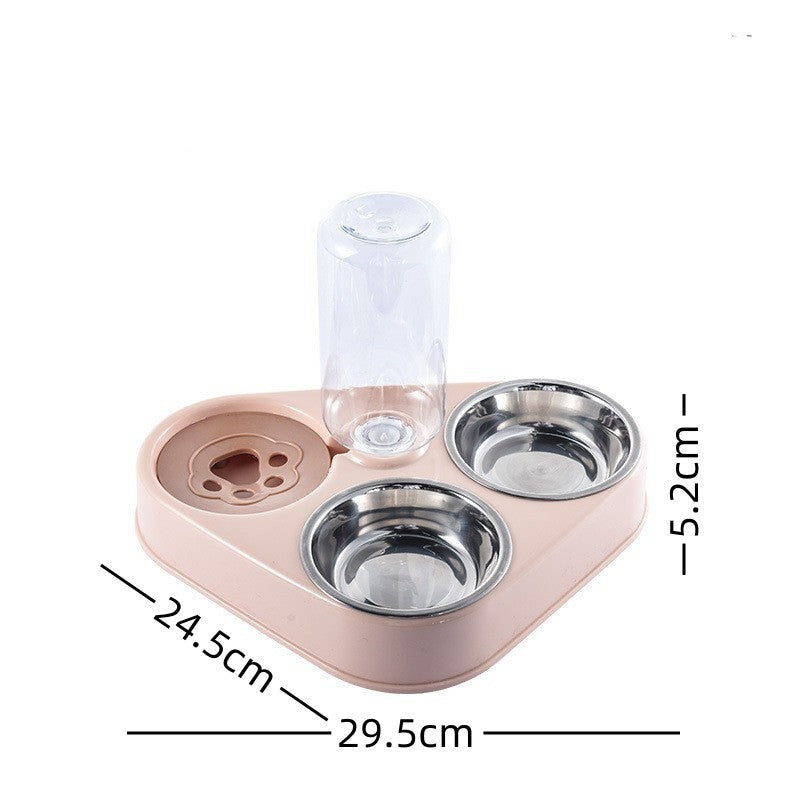 Savory Feast Stainless Steel Pet Feeding Station with Automatic Water Dispenser-Pet Feeding Station-5-Colydia