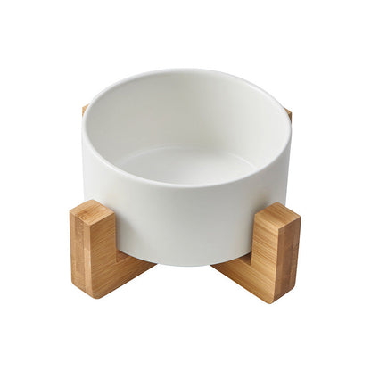 Elevated Elegance Cat Bowl with Bamboo Stand-Elevated Cat Bowl-6-Colydia