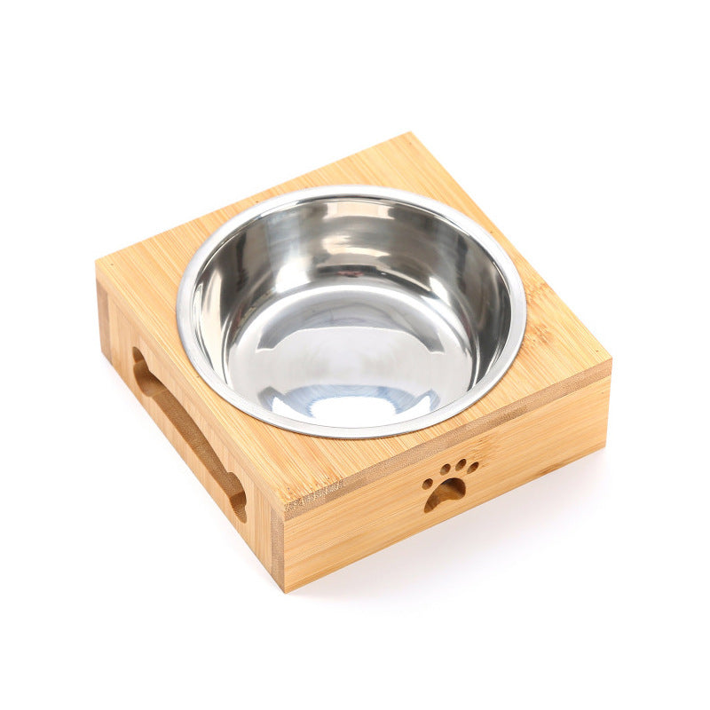 Bamboo Bliss Elevated Cat Bowl-Elevated Cat Bowl-10-Colydia