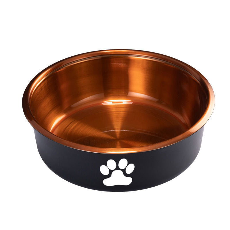 RegalPet Gleam Luxury Dog Bowl-Luxury Dog Bowl-About 1 catties - small size 14CM-Bronze-5-Colydia