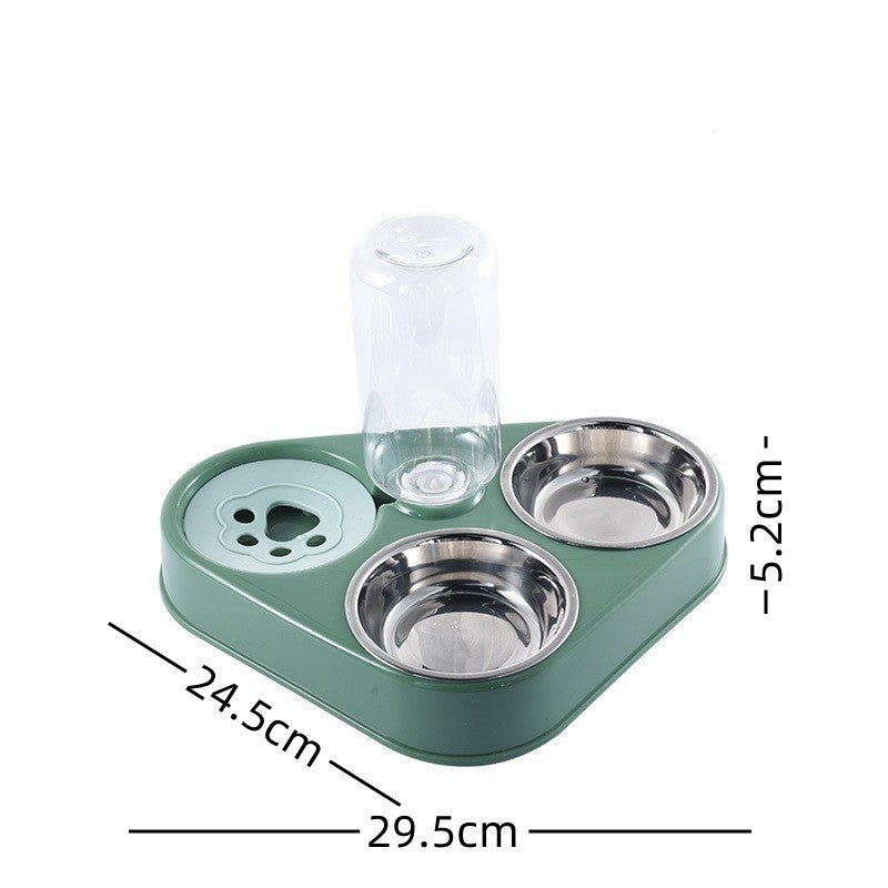 Savory Feast Stainless Steel Pet Feeding Station with Automatic Water Dispenser-Pet Feeding Station-6-Colydia