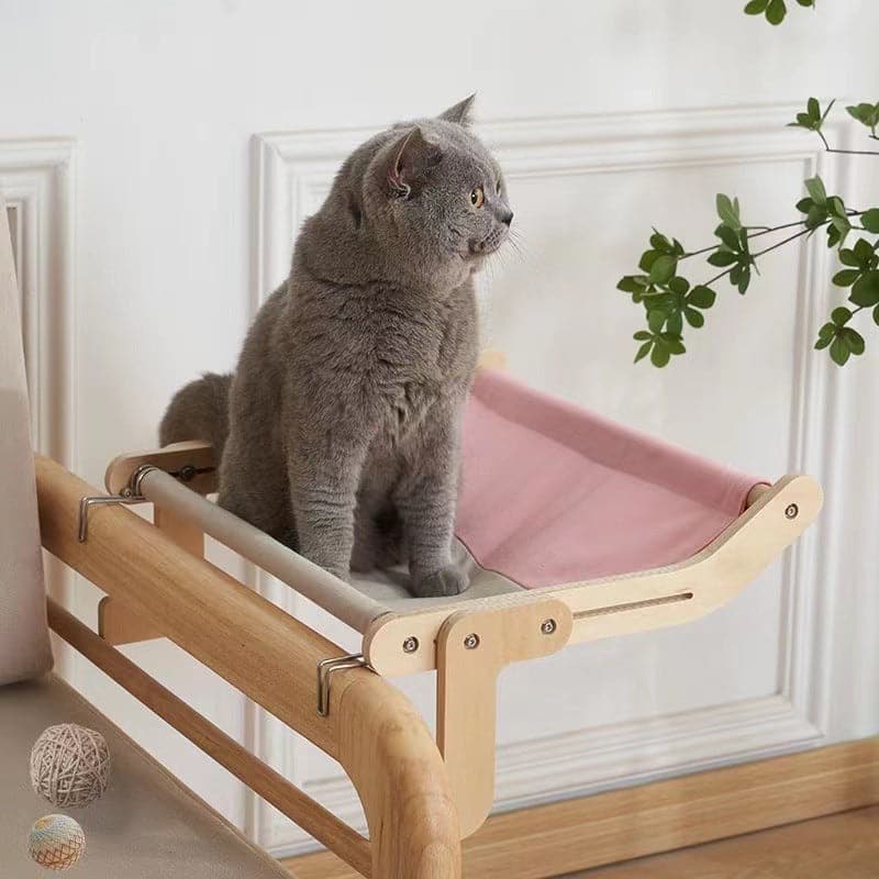 Stylish Wooden Cat Perches for Cozy Beds-Cat Perches-4-Colydia