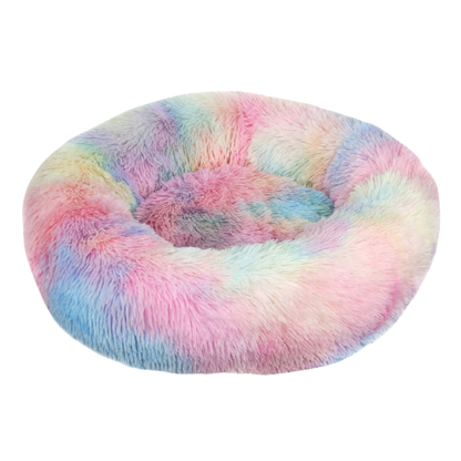 Luxurious Cat Snuggle Bed for Ultimate Comfort and Stylish Home-Cat Bed-Rainbow Cotton Candy-20 inch-13-Colydia