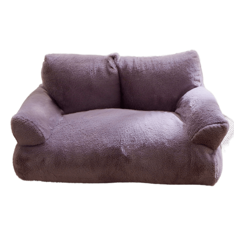 Luxury Cat Sofa Bed - Plush, Spacious, Perfect for Pampered Pets-Luxury Cat Bed-Purple-13-Colydia